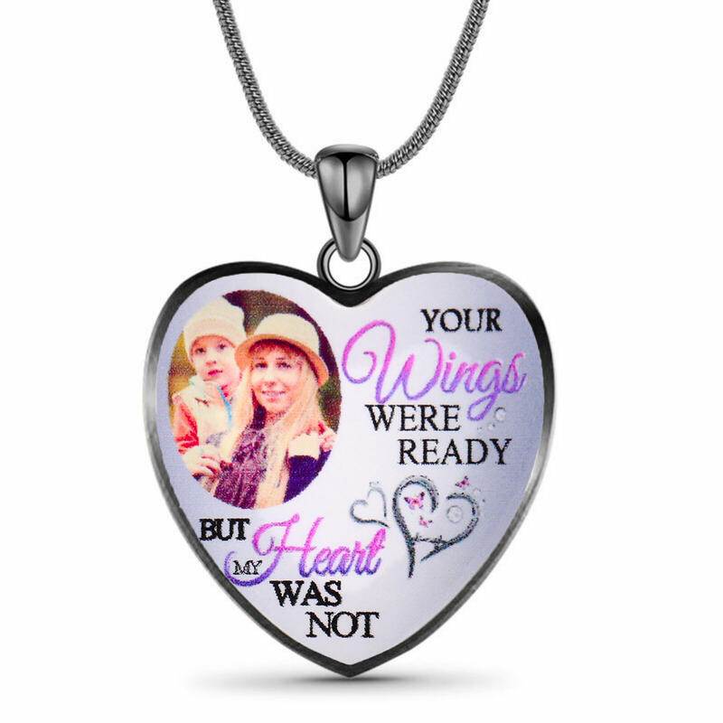 写真入れ ハート ネックレス