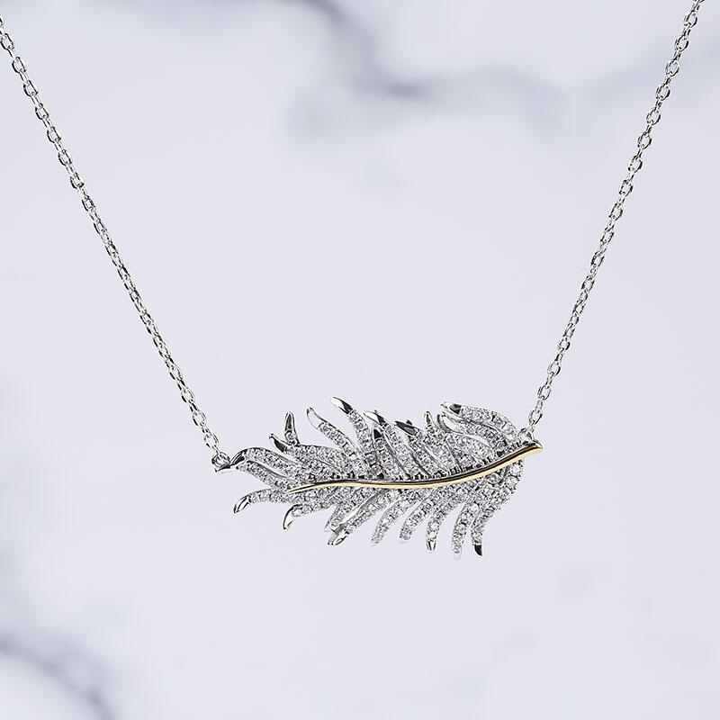 Jeulia "Feathers Appear When Angels Are Near" Sterling Silver Jewelry Set