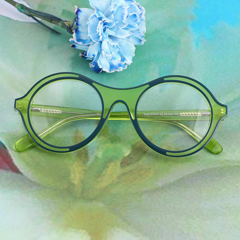 Benedy Runde Grüne Brille