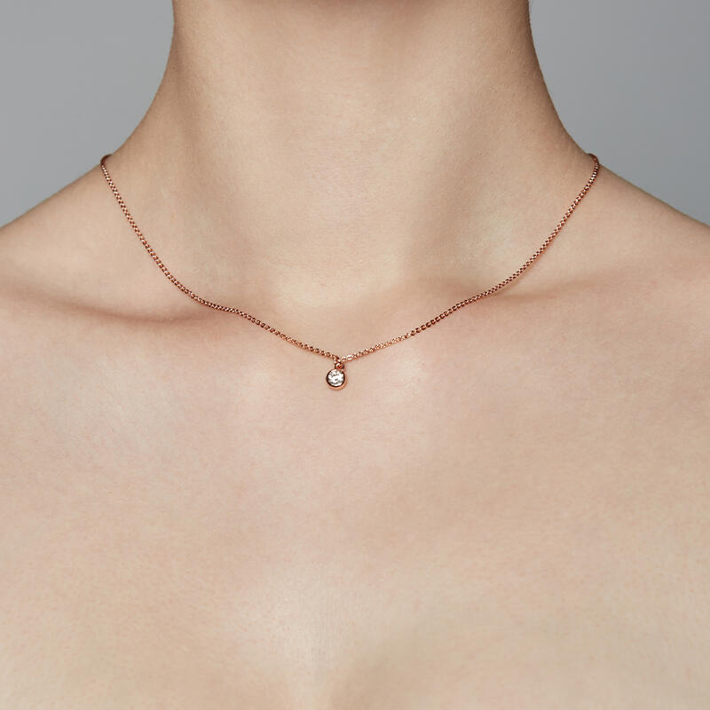 "Growing Fond Of You" Round Cut Necklace
