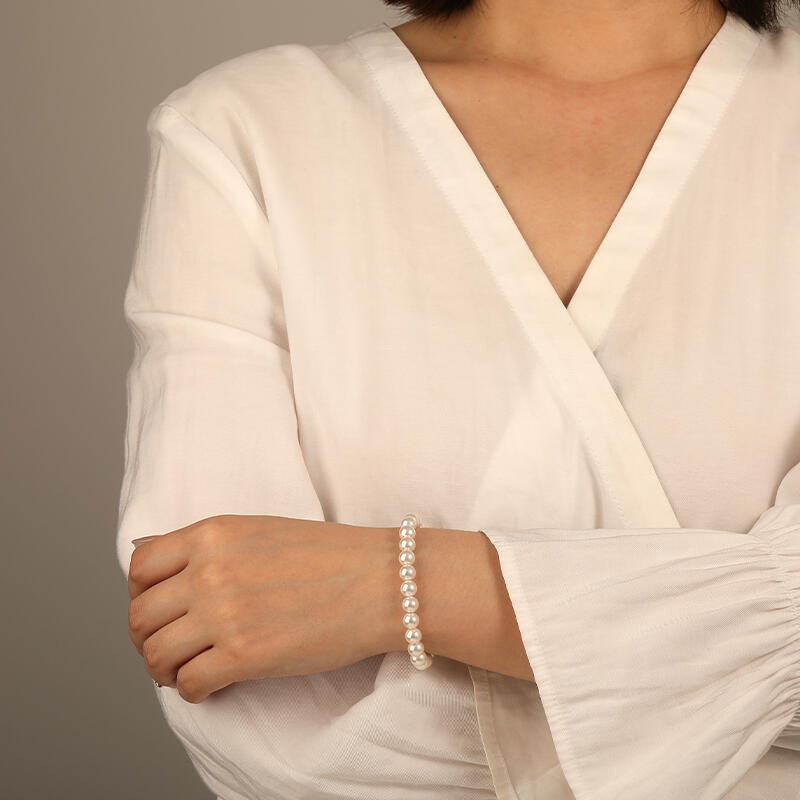 "Begleiter" Süßwasserperlen-Armband 7,0-7,5 mm