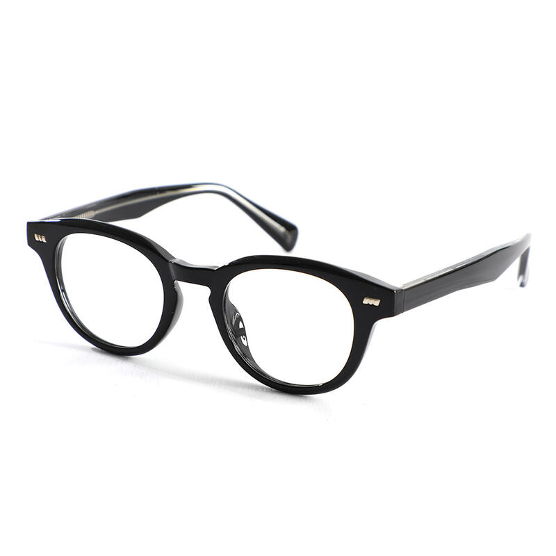 Daisy Runde Schwarze Brille