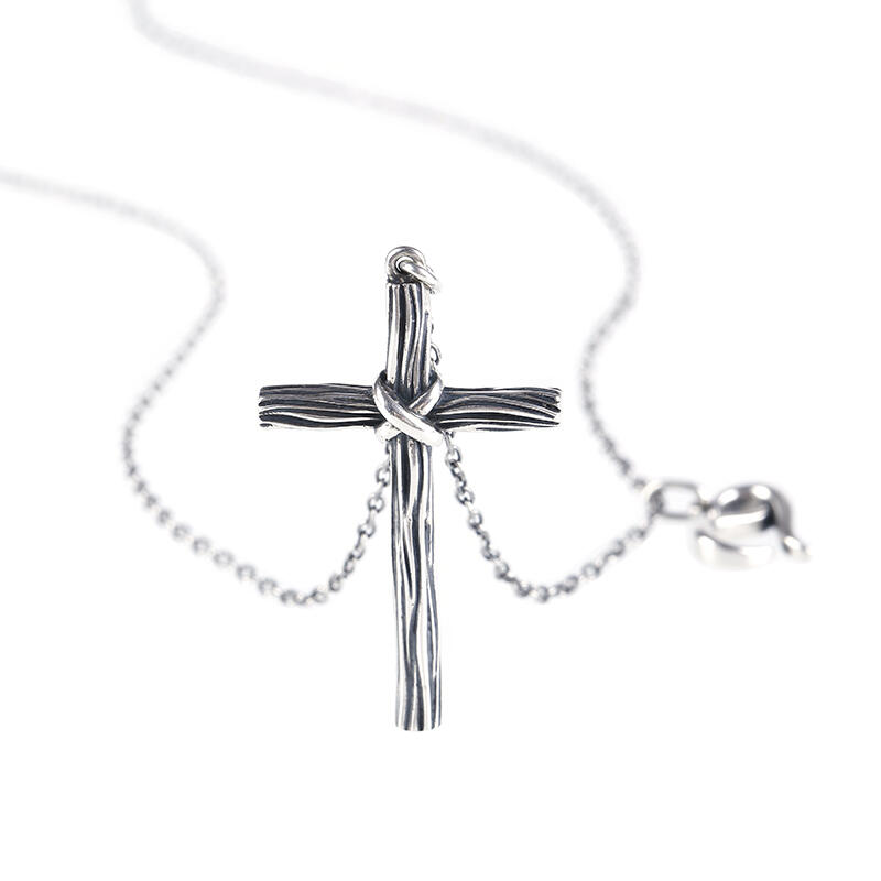 Jeulia Collar De Cruce Con Nudo