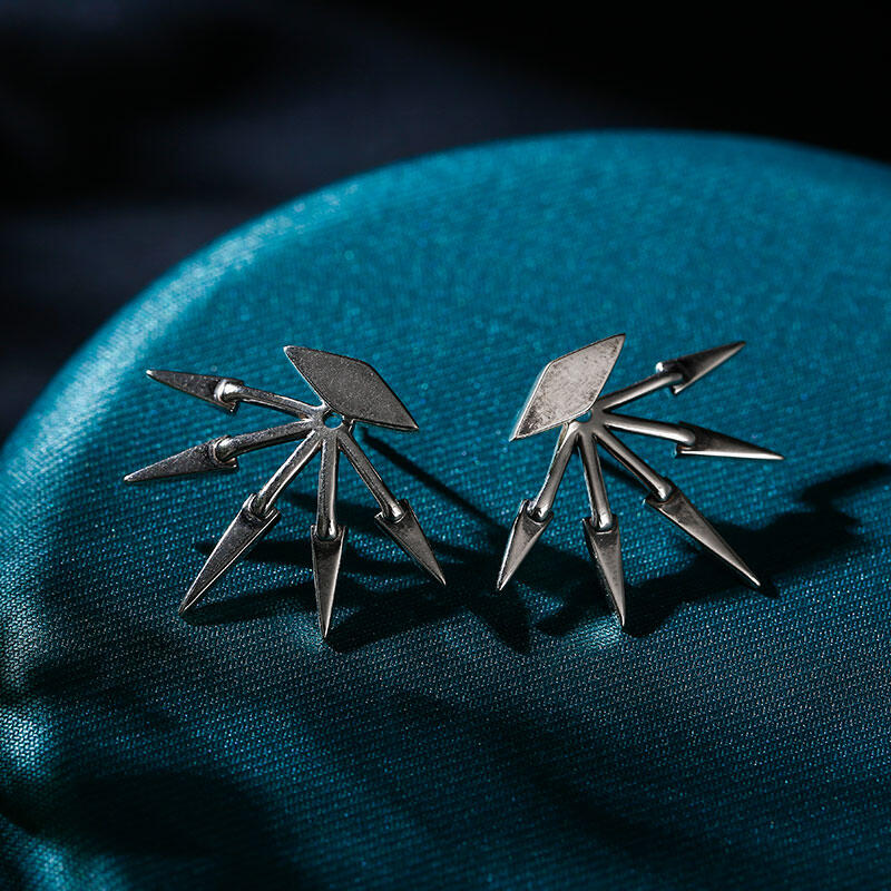 Jeulia "It's Cool" Unique Sterling Silver Earrings
