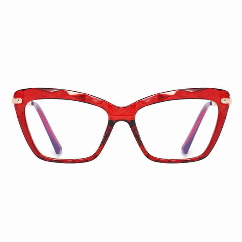Occhiali da Vista Annaisha Cat Eye Rosso 