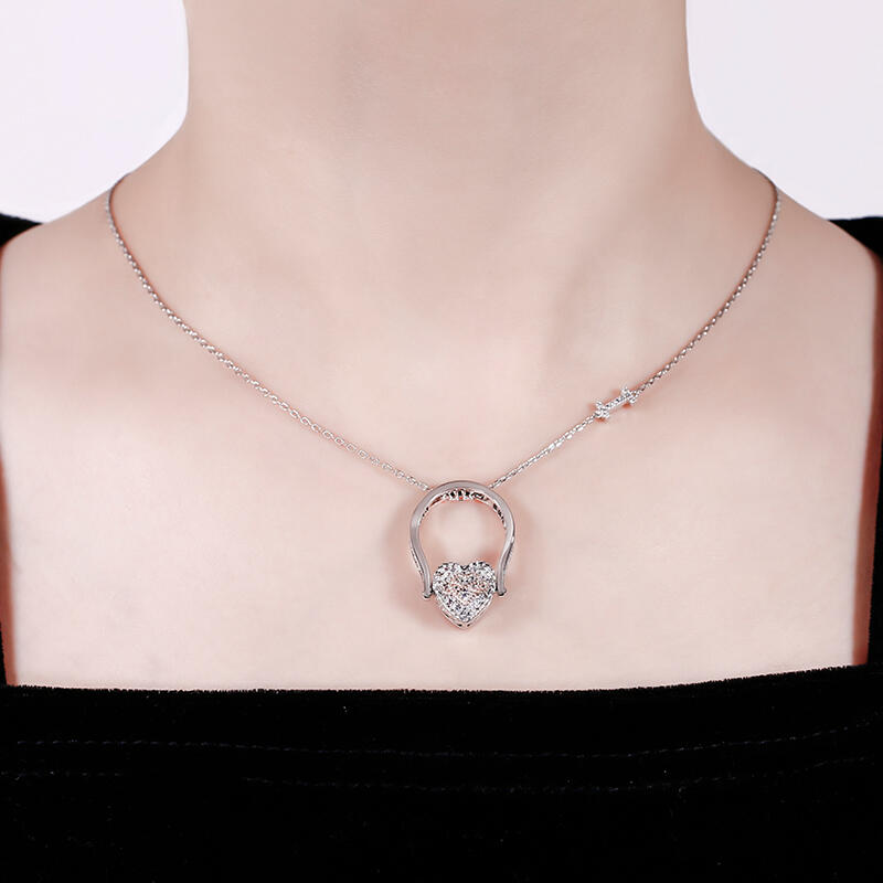 Jeulia "Heart and Infinity" Sterling Silver Personalized Photo Ring (With A Free Chain)