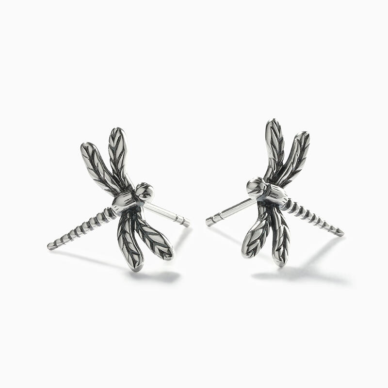 Jeulia Orecchini a Forma di Libellula in Argento Sterling