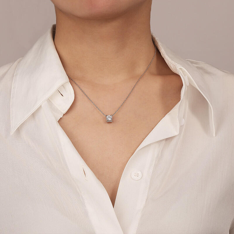 "Forever & Always" Round Cut Necklace