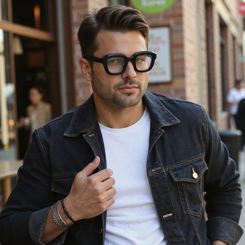 Occhiali da Vista Lorraine Quadrato Nero