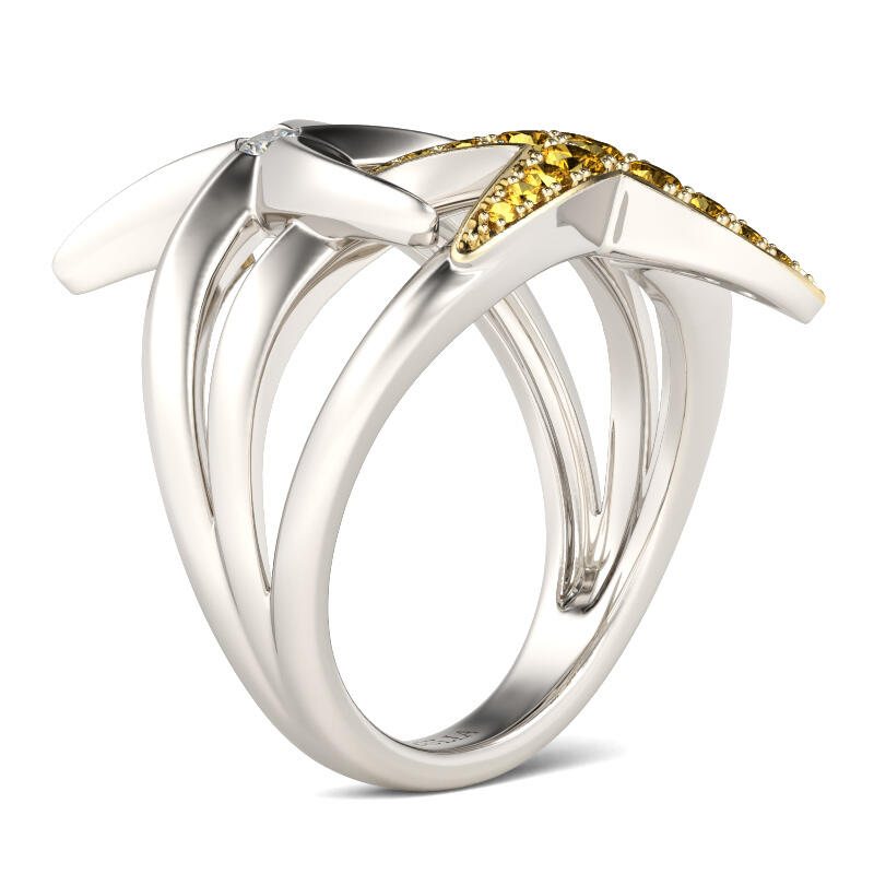 Jeulia Starfish Sterling Silver Ring