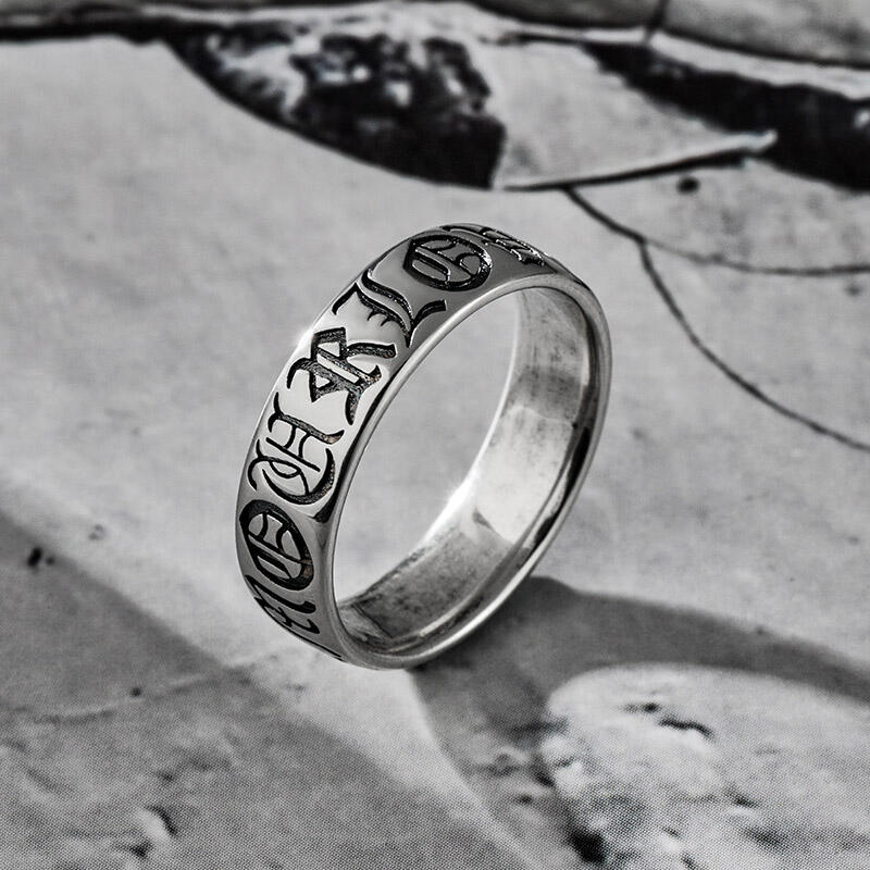 Jeulia Anillo con la inscripción de Amour de plata de ley