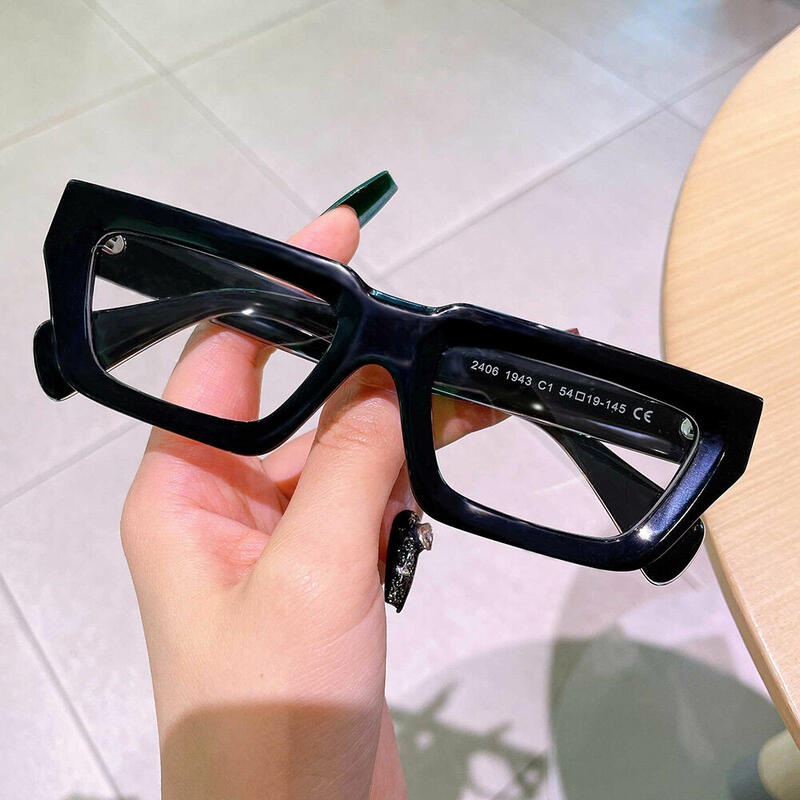 Evea Rectangle Schwarze Brille