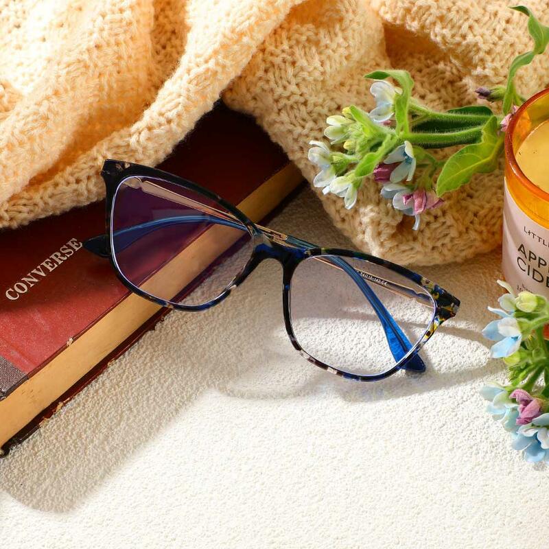 Occhiali da Vista Andrew Cat Eye Blu 