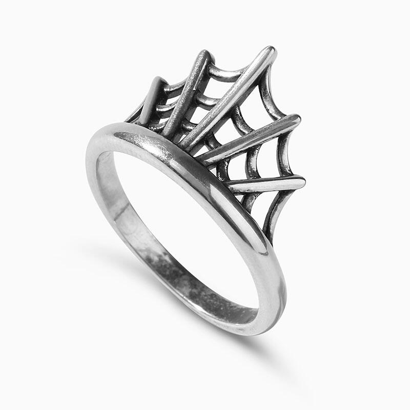 Jeulia "Spider Web" Sterling Silver Ring