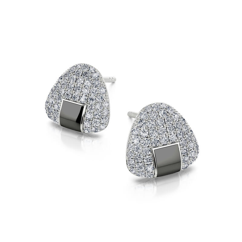 Jeulia "Yummy Yummy" Rice Balls Sterling Silver Stud Earrings
