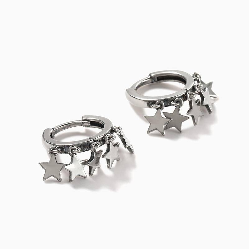 Jeulia "A Cluster of Stars" Sterling Silver Earrings