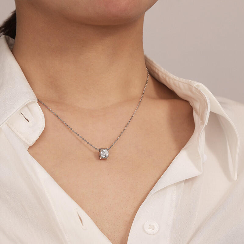 "Forever & Always" Round Cut Necklace