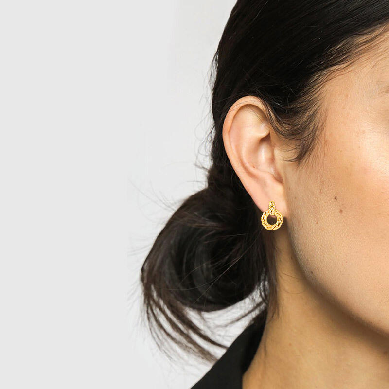 "Scent Of A Morning" Hoop Earrings