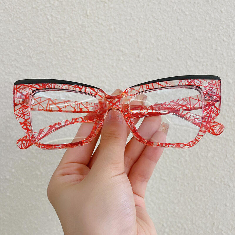 Occhiali da Vista Dunao Cat Eye Rosso