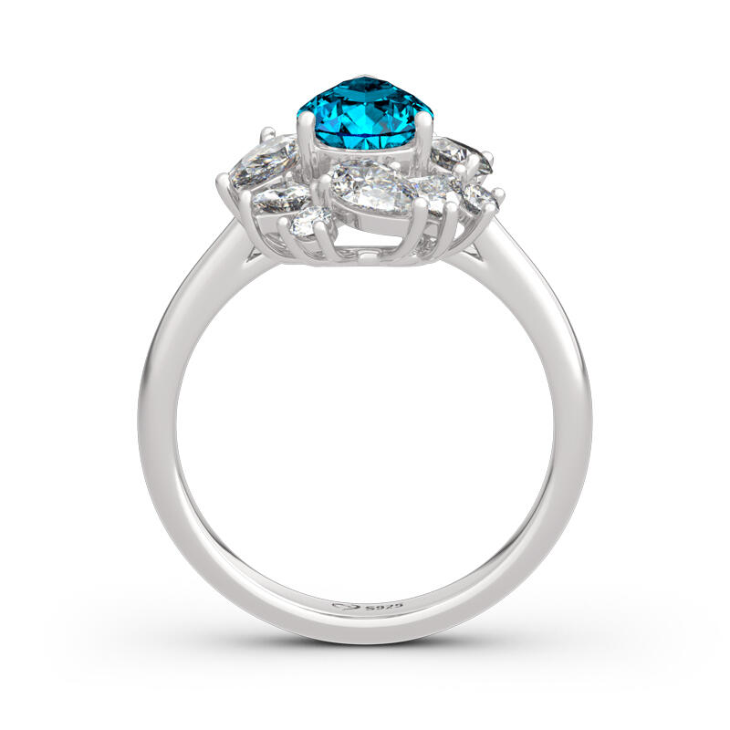 Jeulia "Love is in the Air" Sterling Silver Ring