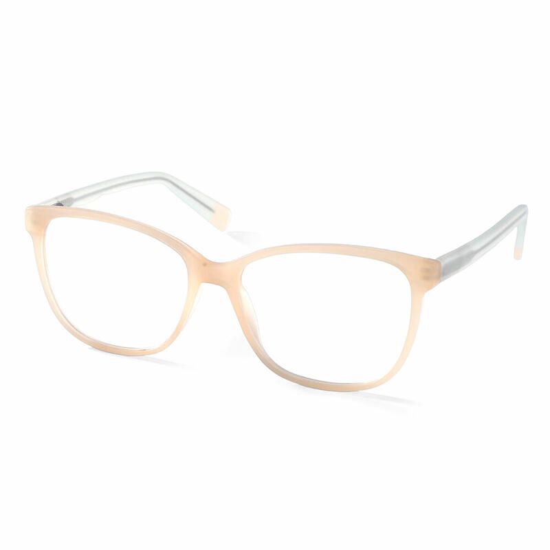 Lush Square Beige Glasses