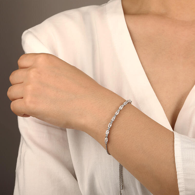 "Sincere Love" Half Tennis Bracelet