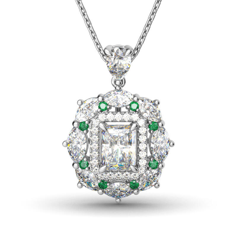 Jeulia Cinderella Pendant Necklace
