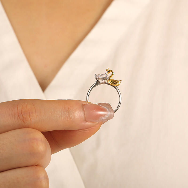 "Sanfter Kuss" Rundschliff Solitär-Verlobungsring