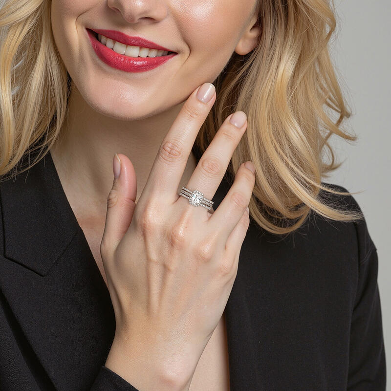 "Du bist mein Schicksal" Langkissen-Schliff Brautset