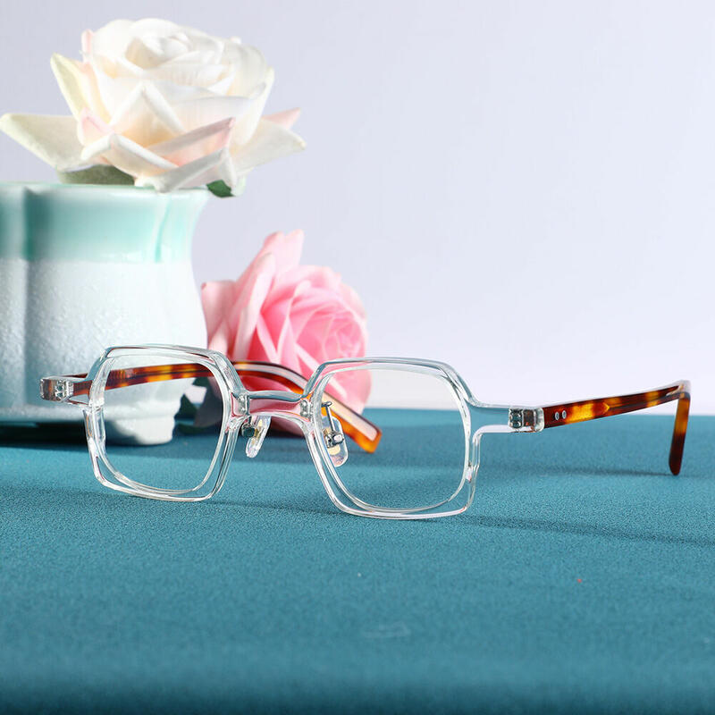 Occhiali da Vista Cecil Quadrato Chiaro 