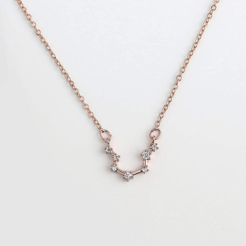 Jeulia Constellation Necklace With Stones Sterling Silver