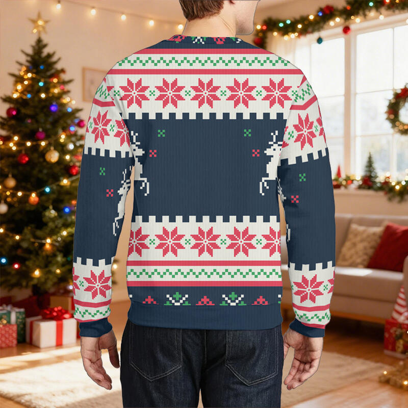 Maglione brutto personalizzato unisex con foto personalizzata Regalo di Natale perfetto per gli amanti della pesca