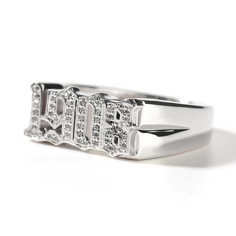 Jeulia Anillo de plata esterlina personalizado "Memoria única"