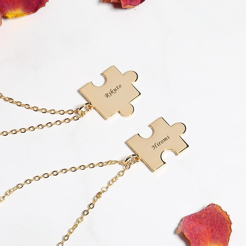 パズル ネーム 刻印 ネックレス