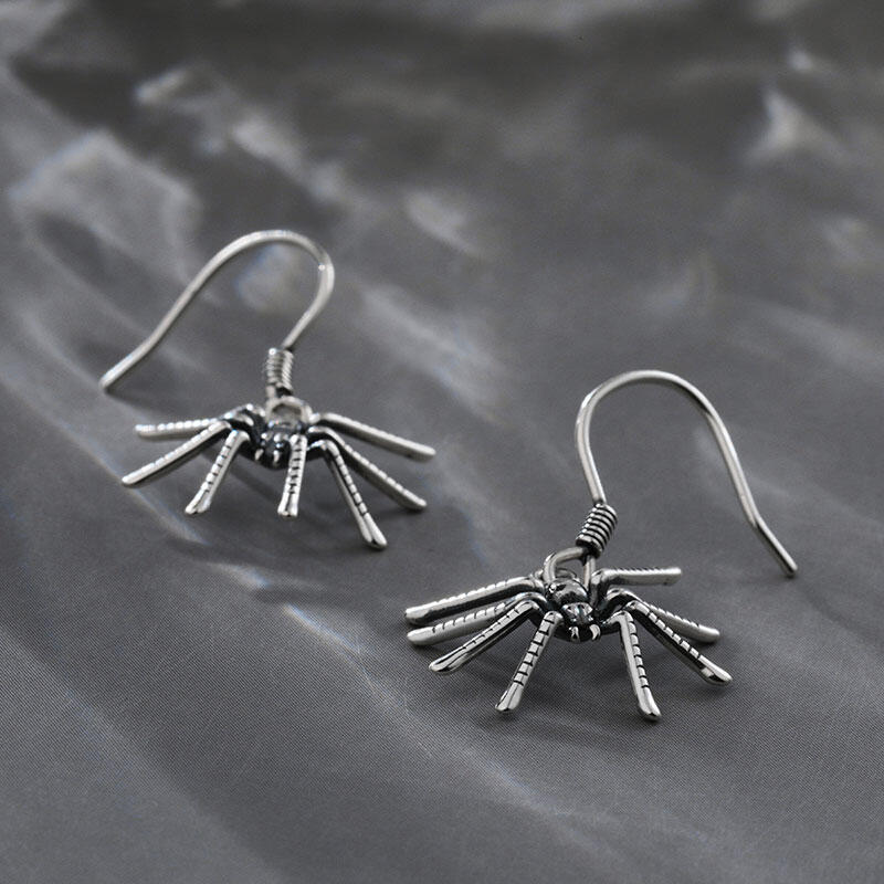 Jeulia Spider Design Sterling Silver Earrings