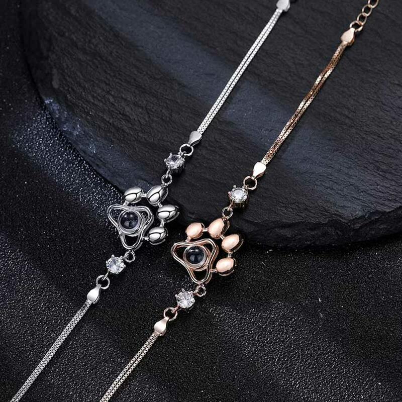 Personalized Photo Projection Bracelet-Paw