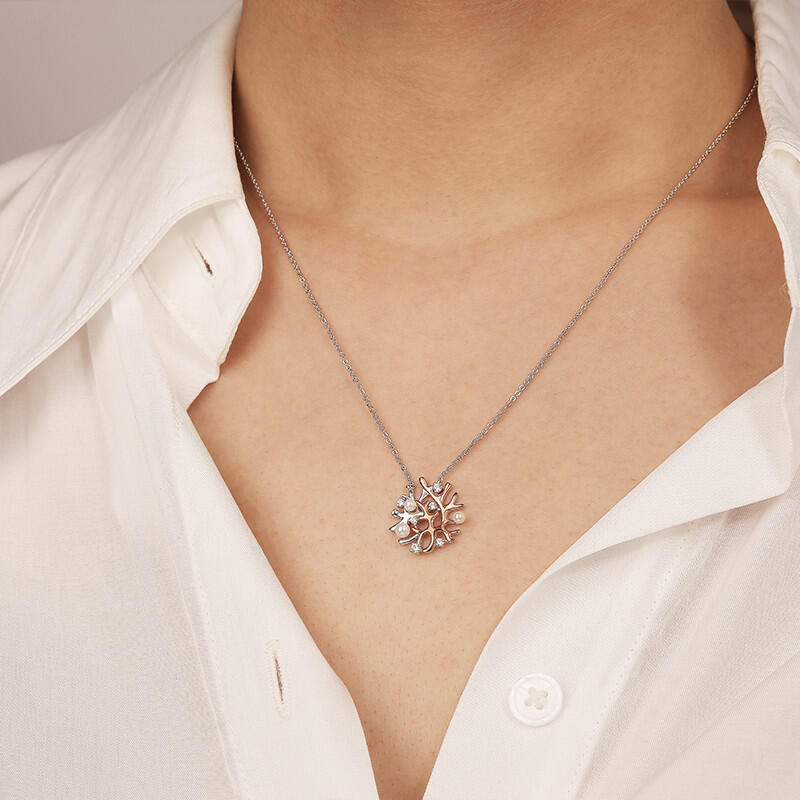 "The Legend Of The Sea" Round Cut Necklace