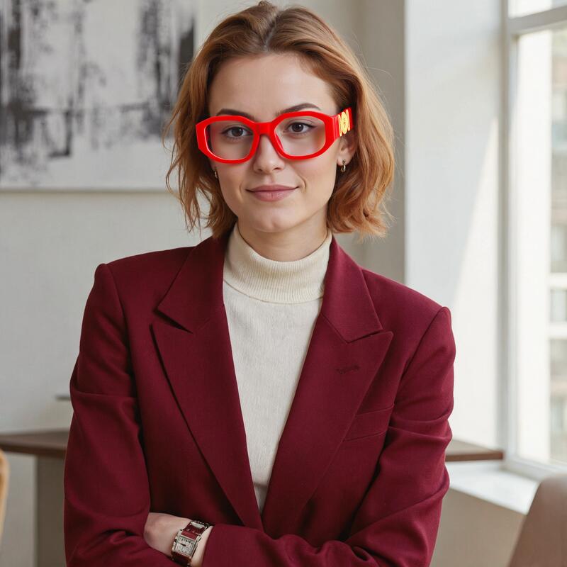 Occhiali da Vista Paul Ovale Rosso