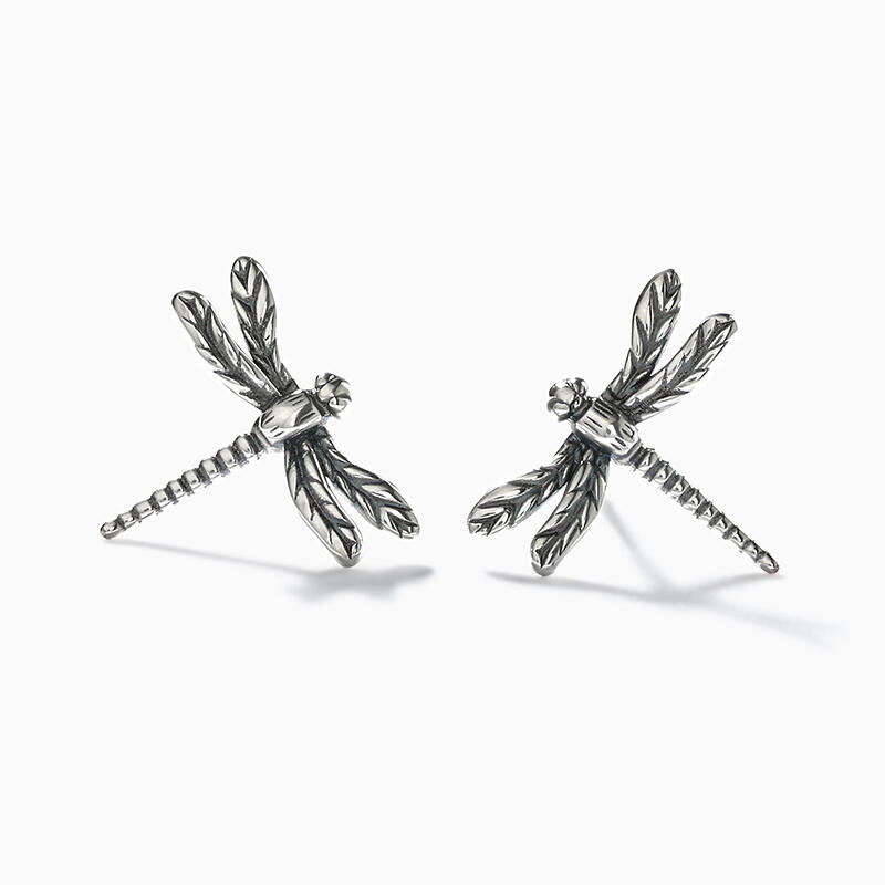 Jeulia Orecchini a Forma di Libellula in Argento Sterling