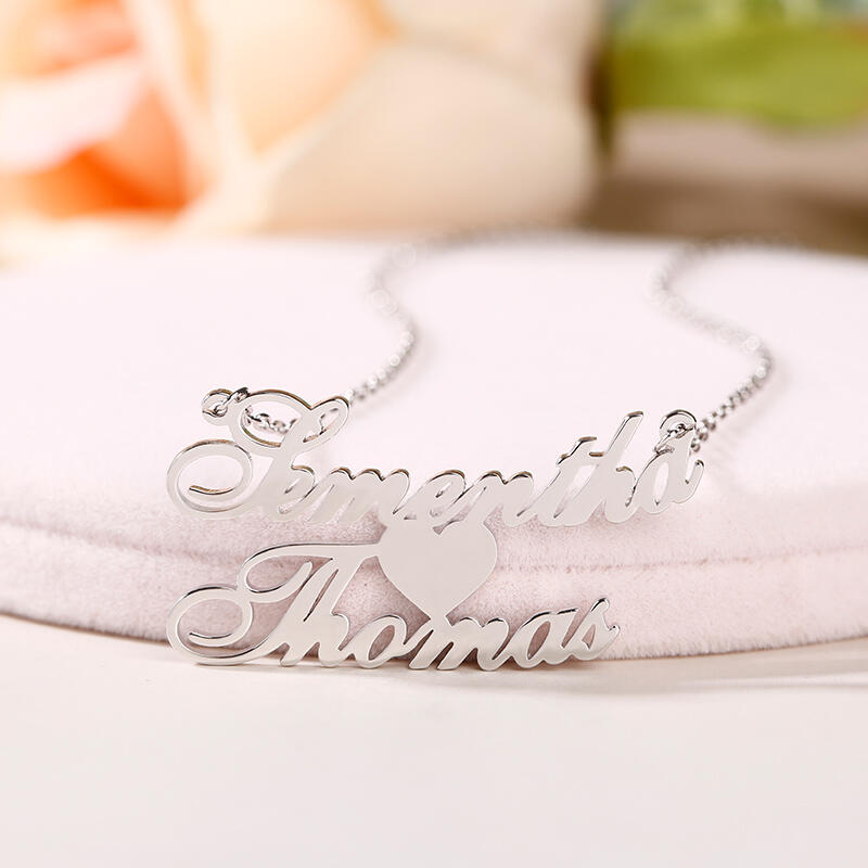 Jeulia "Always Remember" Personalized Name Necklace