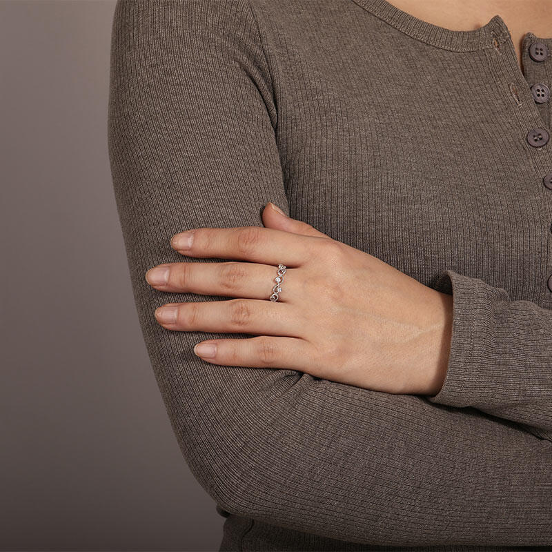" Because of You" Stackable Wedding Ring