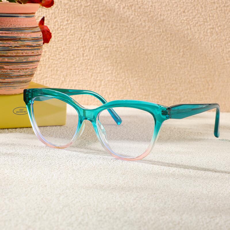 Lewis Cat Eye Grüne Brille