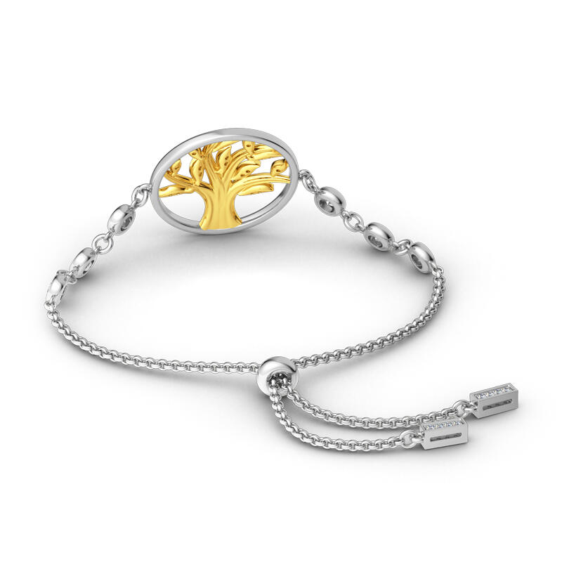 Jeulia Circle Of Life Bolo Bracelet