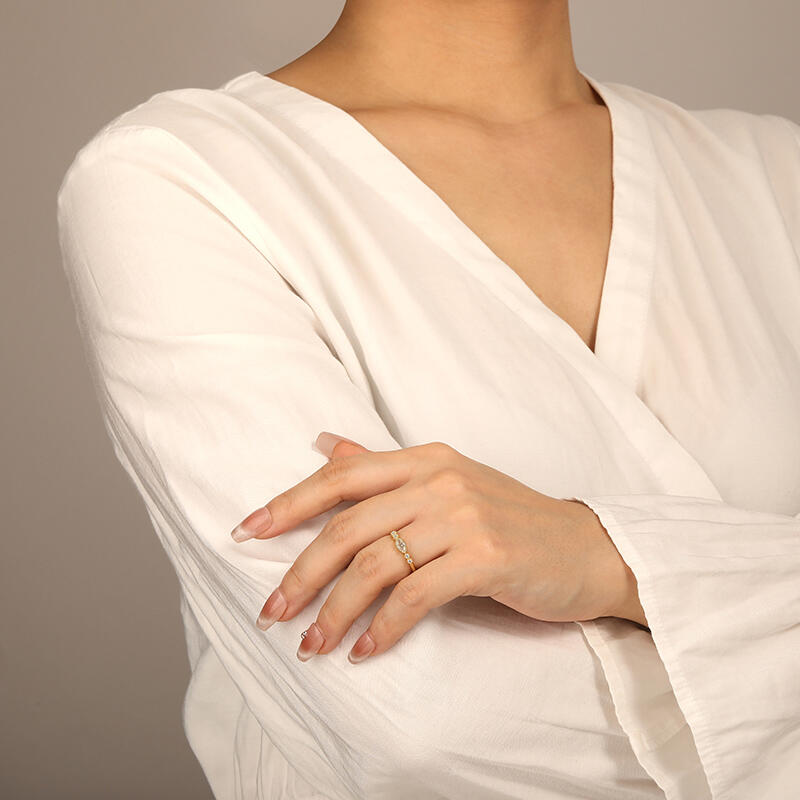 "Best Love"  Stackable Dainty Ring