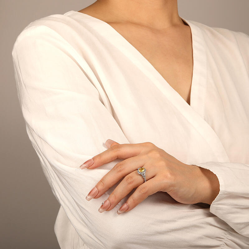 "A Flourishing Life" Oval Cut Halo Engagement Ring