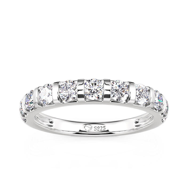 Jeulia Classic Bar Setting Design Wedding Band