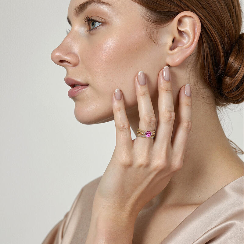 "Magical Love" Heart Cut Bridal Set