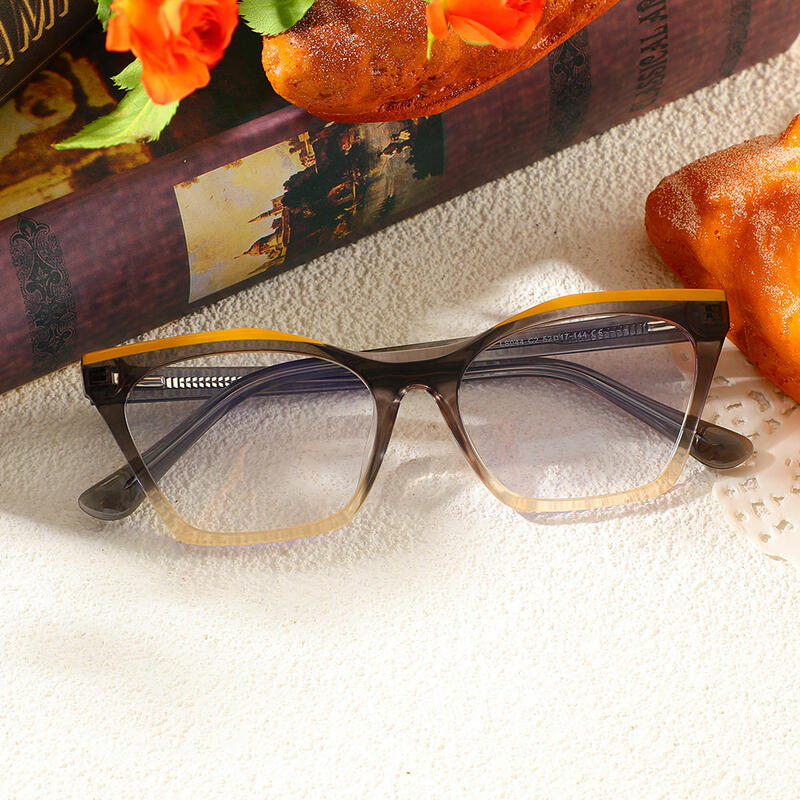 Lunettes de Vue Hugh Cat Eye Gris 