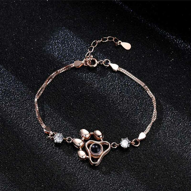 Personalized Photo Projection Bracelet-Paw