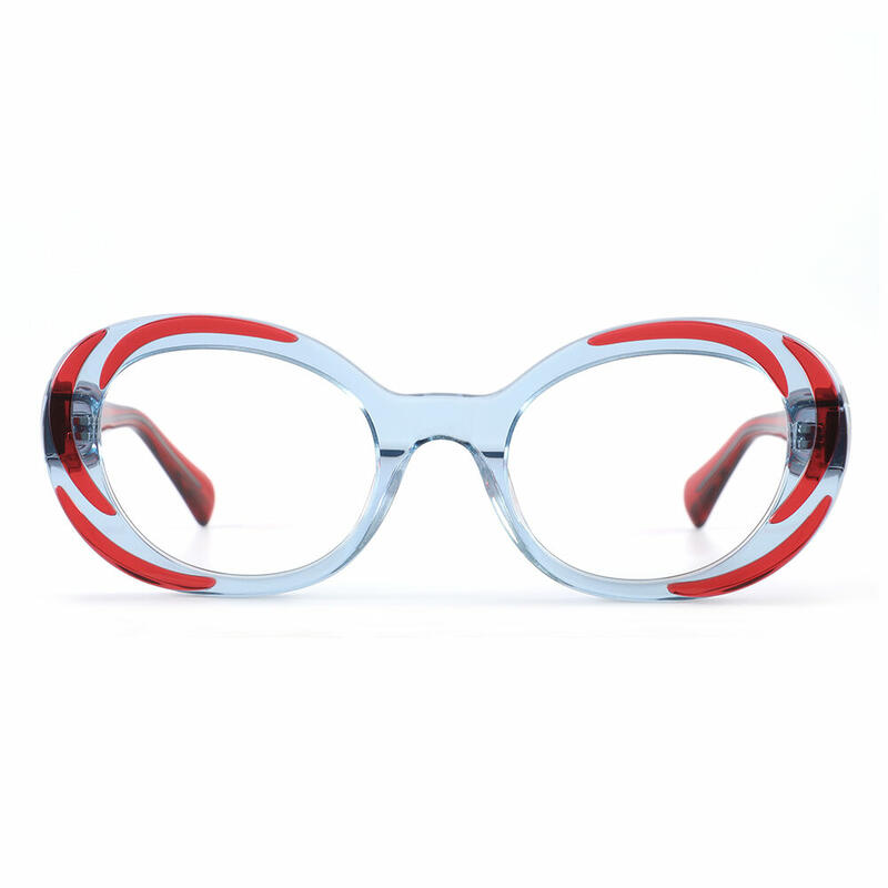 Otis Oval Red Glasses